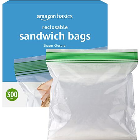 32% off Amazon Basics Sandwich Bags