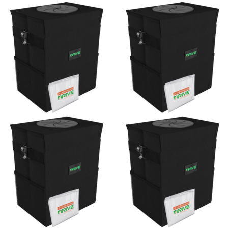 4-Pack: Drive Auto Collapsible Car Trash Cans + 80 Bags $12 + Free Shipping