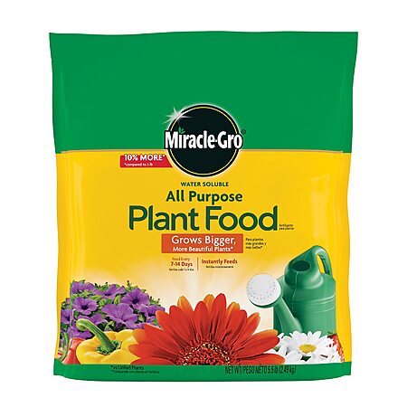 5.5-Lb Miracle-Gro Water Soluble All Purpose Plant Food $11.70 