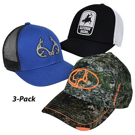 3-Pack Outdoor Adjustable Cap Bundle (Assorted Styles) $14 + Free S&H