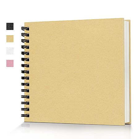 Prime Members: 8"x8" Popotop 60-Page Scrapbook Photo Album (Yellow) $3 + Free S&H