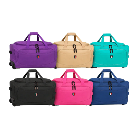 22" Tucci Italy Rolling Duffel Bag (Various Colors) $30 + Free S&H