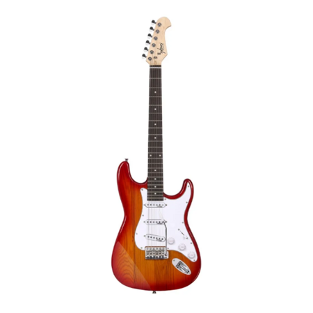 Indio by Monoprice Cali DLX Plus Solid Ash Electric Guitar w/ Gig Bag $130 + Free S&H