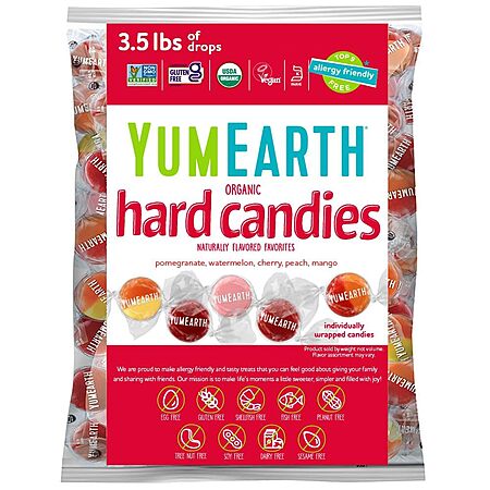 480-Count 56-Oz YumEarth Organic Variety Fruit Drops Hard Candy $33.62 w/ S&S + Free Shipping w/ Prime or on $35+