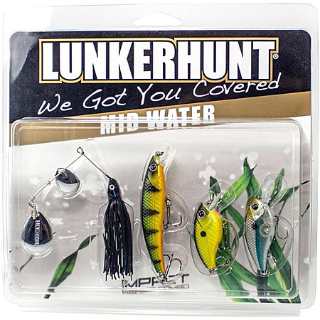 4-Pack Lunkerhunt Impact Series Mid Water Combo Fishing Lure Set $12.89 + Free Shipping w/ Prime or on $35+