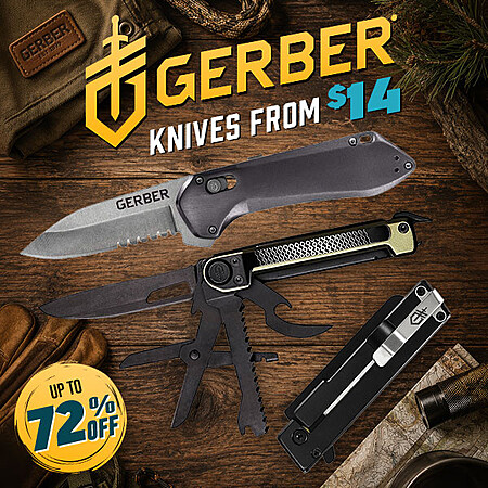 Gerber Knives from $13.95 - Free Shipping $25+ - 2026-09-29