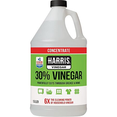 128-Oz Harris 30% Vinegar Concentrated All-Purpose Cleaner $12.32 w/ S&S + Free Shipping w/ Prime or on $35+