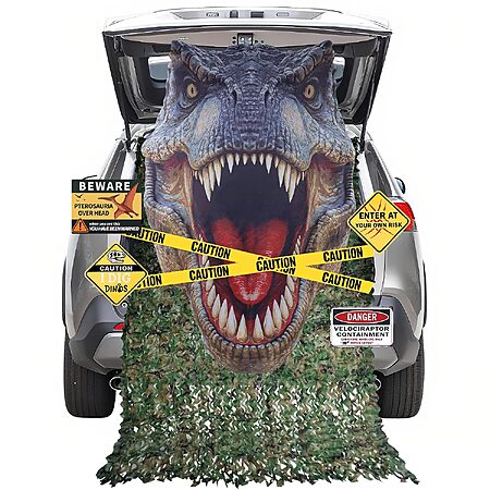 13-Piece Halloween Dinosaur Trunk or Treat Car Decoration Kit