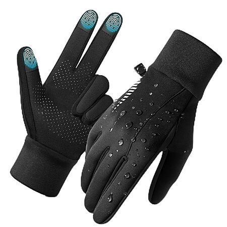 Rivmount Men's/Women's Touchscreen Winter Gloves (Black LG. or Med.)