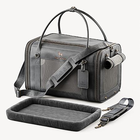 NOAH & PAW Airline Approved Soft Pet Carrier w/ Faux Leather (Various) $35.99 + Free Shipping