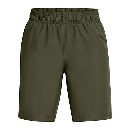 Under Armour Boys' Tech Woven Wordmark Shorts (Marine OD Green) Sz. XS