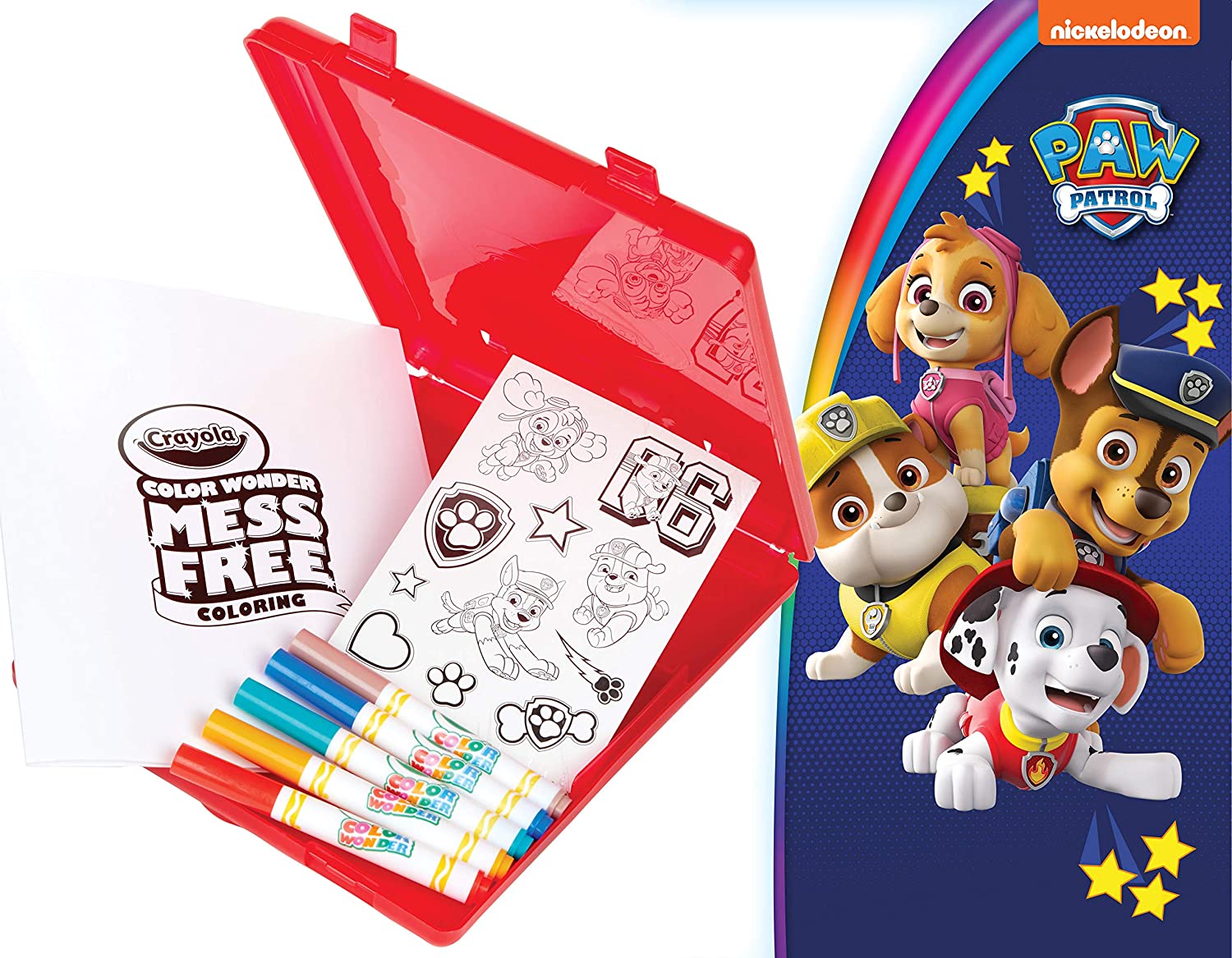 Crayola Color Wonder - Paw Patrol Coloring Book, Travel Kit $7.32 - Amazon