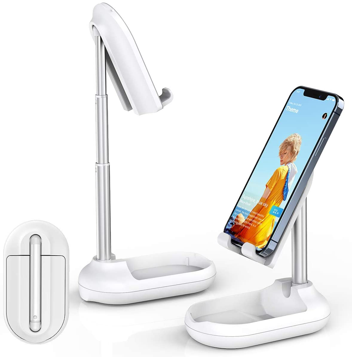 Amazon.com: Licheers Cell Phone Stand, Angle Height Adjustable Phone Stand Holder for Desk, Fully Foldable iPhone Stand Holder $9.68 at Amazon $9.68