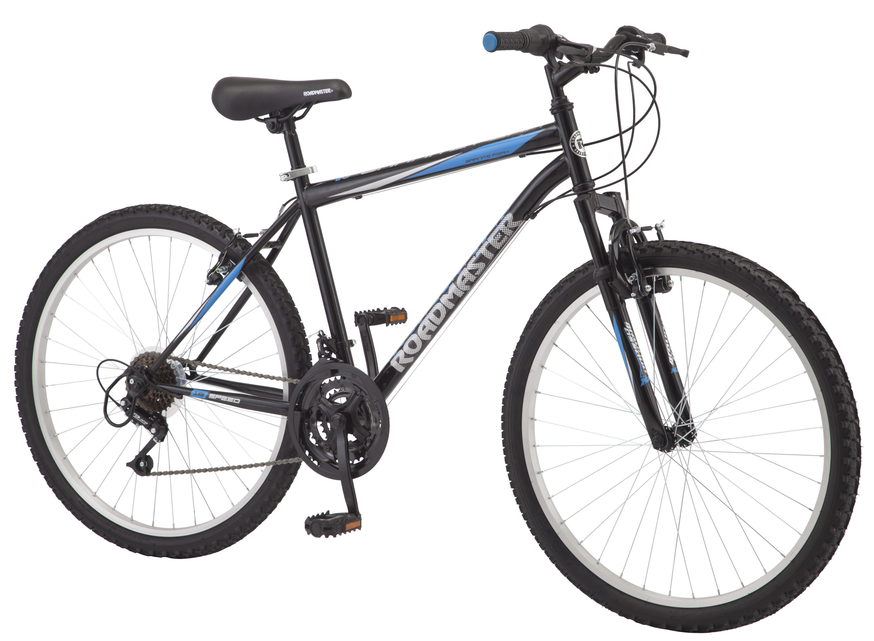 Roadmaster Granite Peak Men's Mountain Bike, 26-inch wheels, black  $98