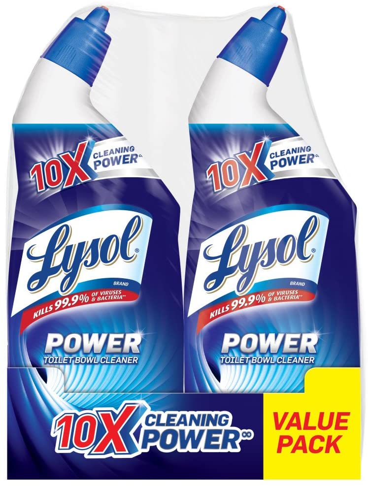 Lysol Power, Toilet Bowl Cleaner, 48oz (2 pk 24oz) $3.22 at Amazon
