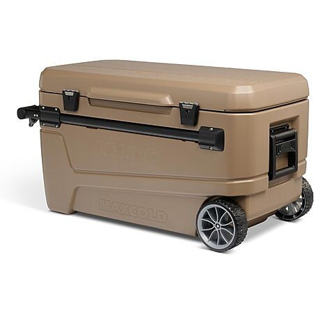 110-Qt Igloo Maxcold Glide Wheeled Cooler (Brown)