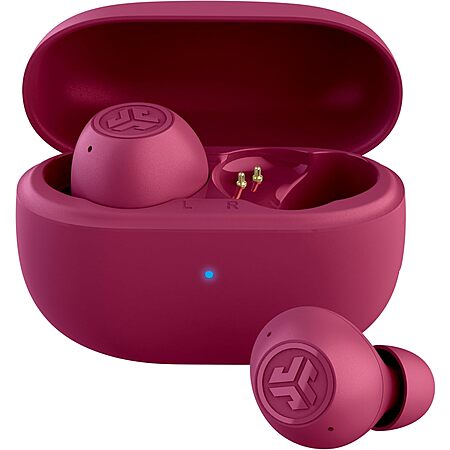 JLab Go Pop ANC True Wireless Earbuds & Charging Case (Fuchsia) $14.80 