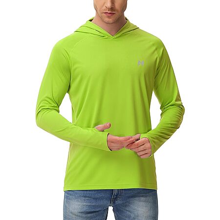Prime Members: isnowood Men's UPF 50+ Long Sleeve Fishing Shirt w/ Hoodie from $6.30 + Free S&H
