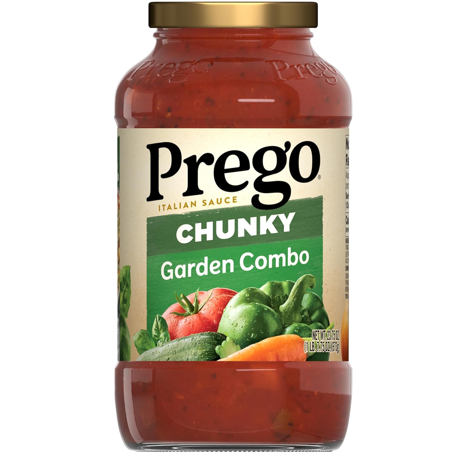 23.75-Oz Prego Chunky Pasta Sauce (Garden Combo) $1.41 or 12-Pack  $16.87 w/S&S + Free Shipping w/ Prime or on $35+