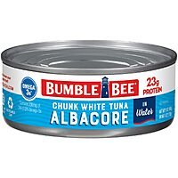 4-Ct 5-Oz Bumble Bee Albacore Tuna in Water: Solid White $4.50 or Chunk White