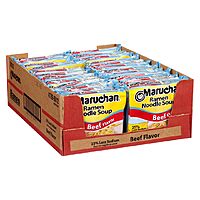 24-Count 3-Oz Maruchan Instant Ramen Noodles (Less Sodium Beef) $7.20 + Free Shipping w/ Prime or on $35+