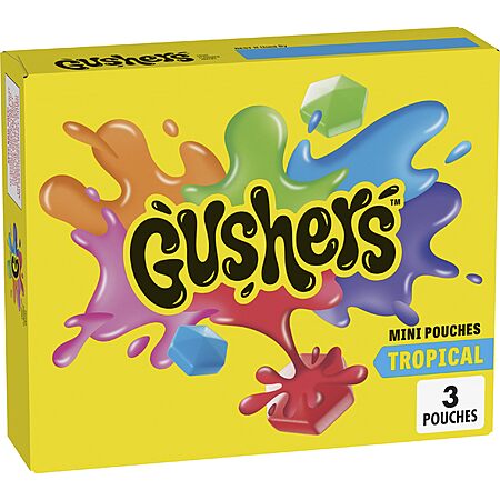 3-Count Gushers Tropical Fruit Flavored Snacks $0.65 w/S&S + Free Shipping w/ Prime or on $35+