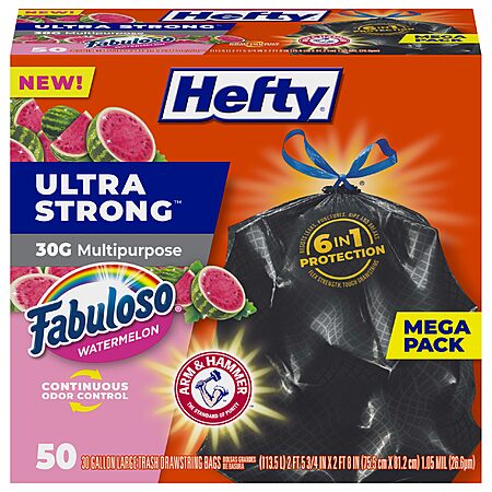 48% Off Hefty 30-Gal Trash Bags!