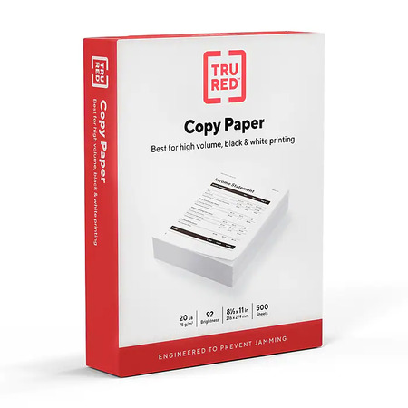 Tru Red Copy Paper Ream for $4.99