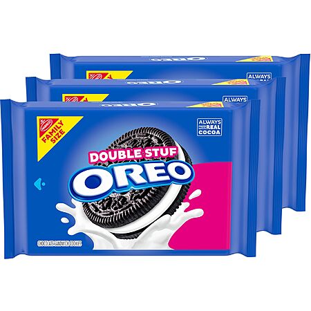 3-Pack Family Size OREO Double Stuf for $8.64!