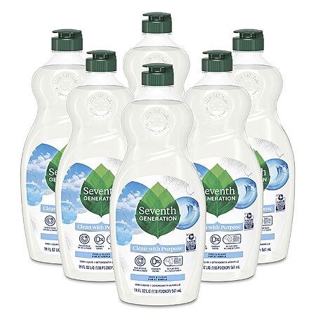 6-Pack Seventh Generation Dish Soap $13.84