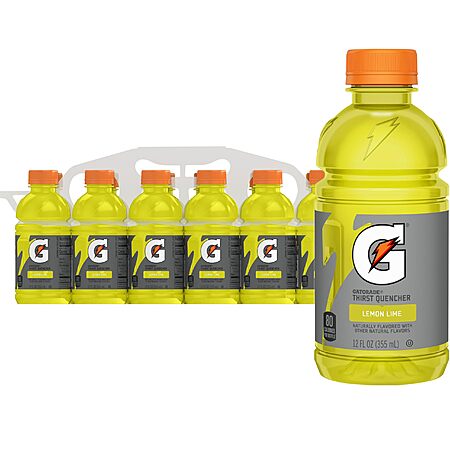 12-Pack 12-Oz Gatorade Thirst Quencher Beverage (Lemon Lime) $5.45 w/ Subscribe & Save