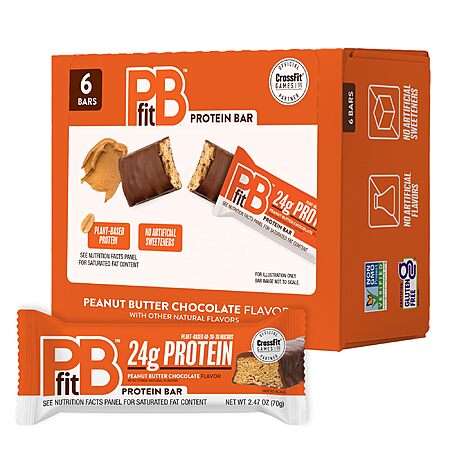 6-Pack 2.47-Ounce PBfit Peanut Butter Chocolate Protein Bars $9.05 w/ S&S + Free Shipping w/ Prime or on $35+