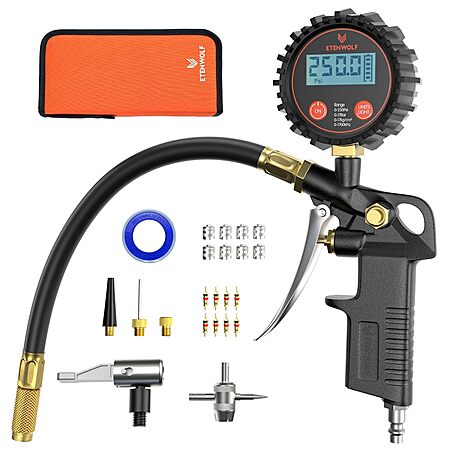 ETENWOLF T500 Digital Tire Pressure Gauge with Inflator, Tire Gauge 0 ...