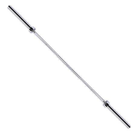 Straight Olympic Barbell, Alloy Steel, 2-Inch Diameter, Silver Finish, 6FT $29.99