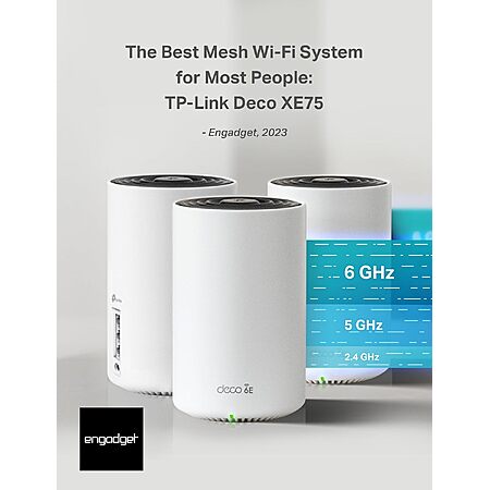 TP-Link Deco XE75 AXE5400 Tri-Band WiFi 6E System 1G Port, 3-Pack $170 AC or $127 with 25% Prime VISA CB