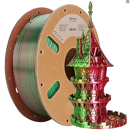 5KG Eryone Dual/Tri Color Silk PLA 1.75mm 3D Printer Filament (Various) from $46.05 + Free Shipping