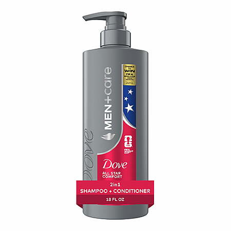 18-Oz Dove Men+Care All Star Comfort Shampoo & Conditioner $2.50