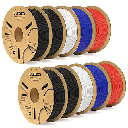 10-Kg ELEGOO PLA Plus 3D Printer Filament (Various) $86 + Free S&H