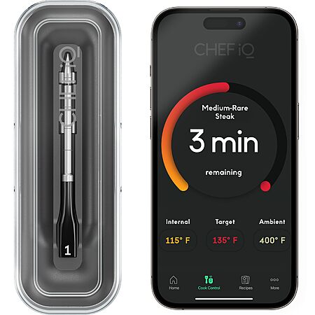 CHEF iQ Sense Smart Wireless Meat Thermometer $34.63 @Amazon w/ Prime s/h