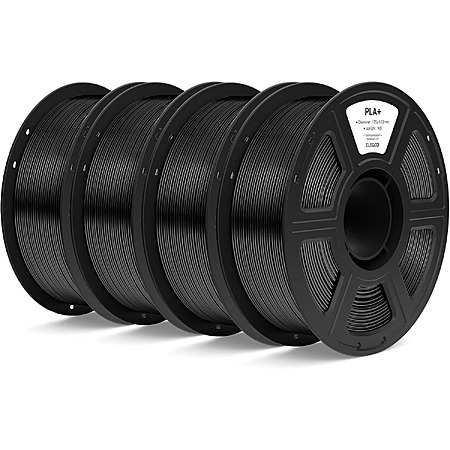 4x 1kg ELEGOO PLA+ 3D Printer Filament (Black) $36.99 + free s/h @Amazon