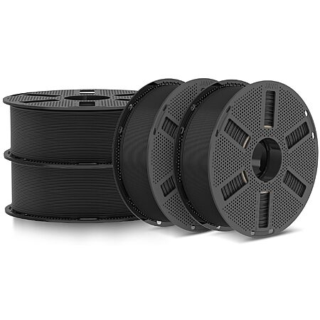 4x 1.1kg (4.4kg) JAYO PLA 3D Printer Filament (Black) $32.29 w/ Prime s/h
