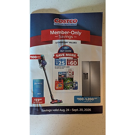 Upcoming: Costco September Coupon Book 8/24 - 9/20