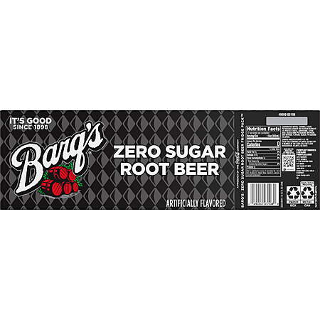 YMMV Walmart Barq's Zero Sugar Root Beer 12-pack 12 oz. Fridge Pack Cans $4.68 FS with WM+.