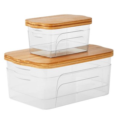 Sam's Club - Member's Mark Multipurpose Storage Bins with Bamboo Lids ...