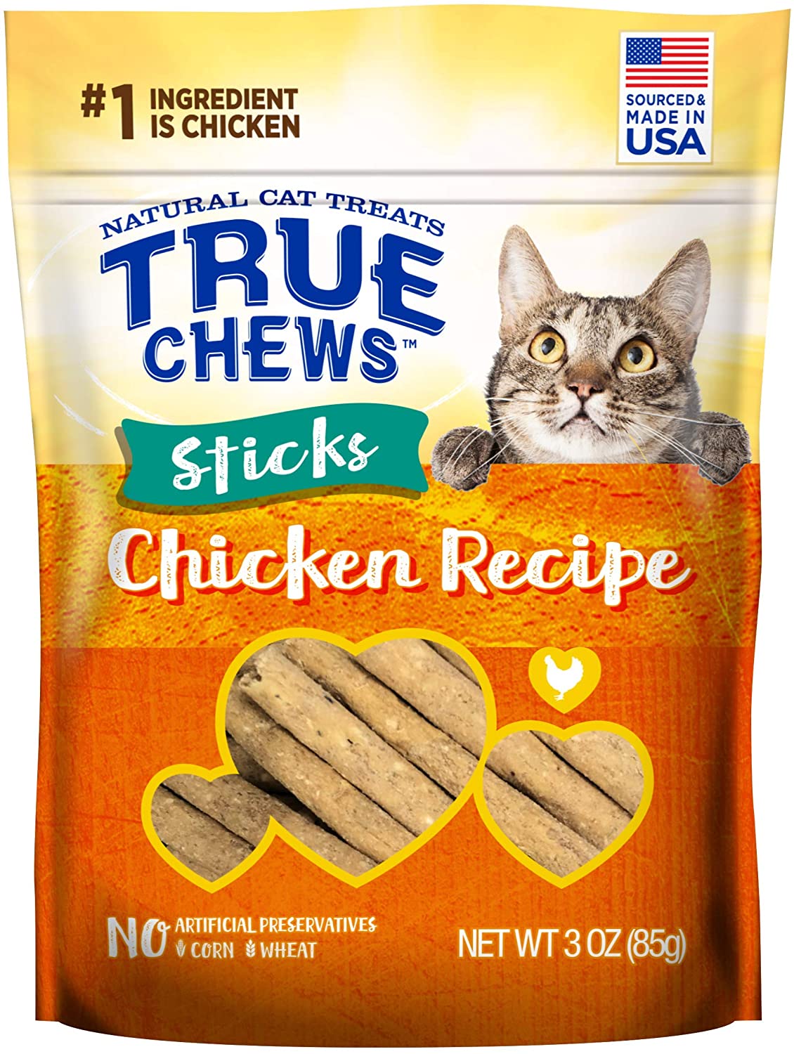True Chews Cat Sticks Chicken Recipe 3oz $1.17 with s/s