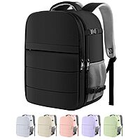 HOTOR Flight-Approved Travel Backpack w/ 15.6" Laptop Pocket (Black) $14.99 + Free Shipping w/ Prime or on $35+