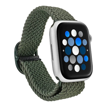 Insignia Braided Nylon Apple Watch Band – Olive Green (42–49mm, All Series) $5.49 + Free Shipping
