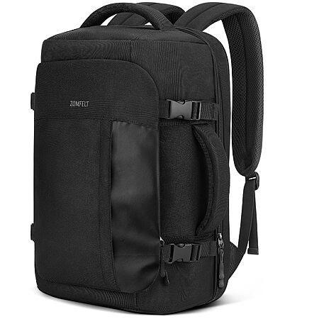 ZOMFELT TSA-Friendly Flight Approved Carry On Travel Backpack w/ 15.6" Laptop Slot $16.99 + Free Shipping w/ Prime or on $35+