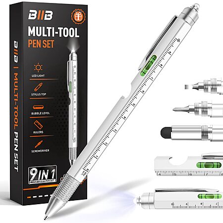 BIIB 9-in-1 Multitool Pen (Various Colors) $6.49 + Free Shipping w/ Prime or on $35+