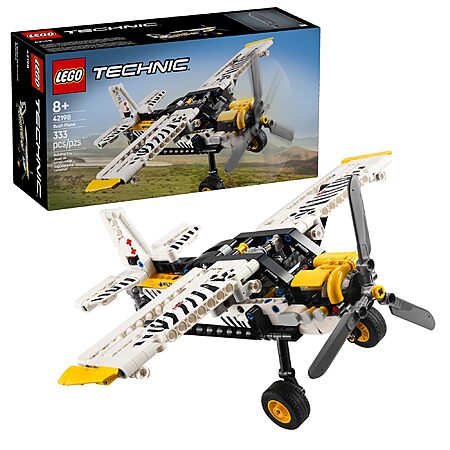 333-Piece LEGO Technic Bush Plane Building Kit w/ Spinning Propeller & 4-Cylinder Piston Engine $22.35 + Free Shipping w/ Prime or on $35+